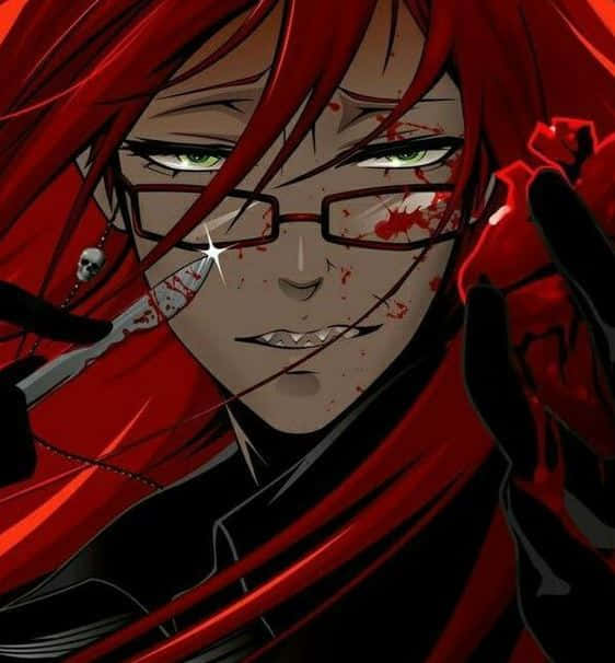 Grell Sutcliff Striking A Dramatic Pose Wallpaper