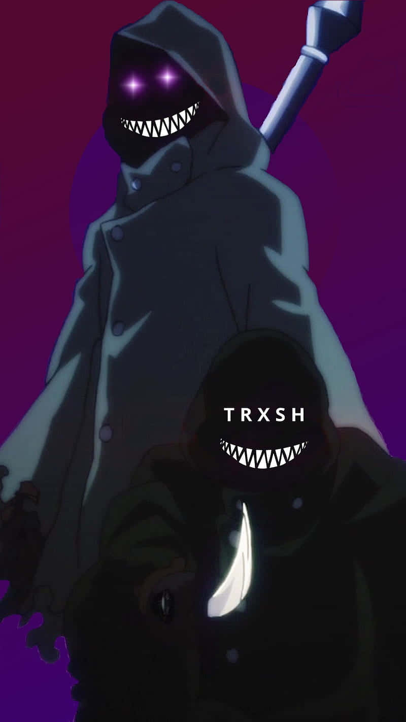 Grim Reaper With Trash Gang Mask Wallpaper