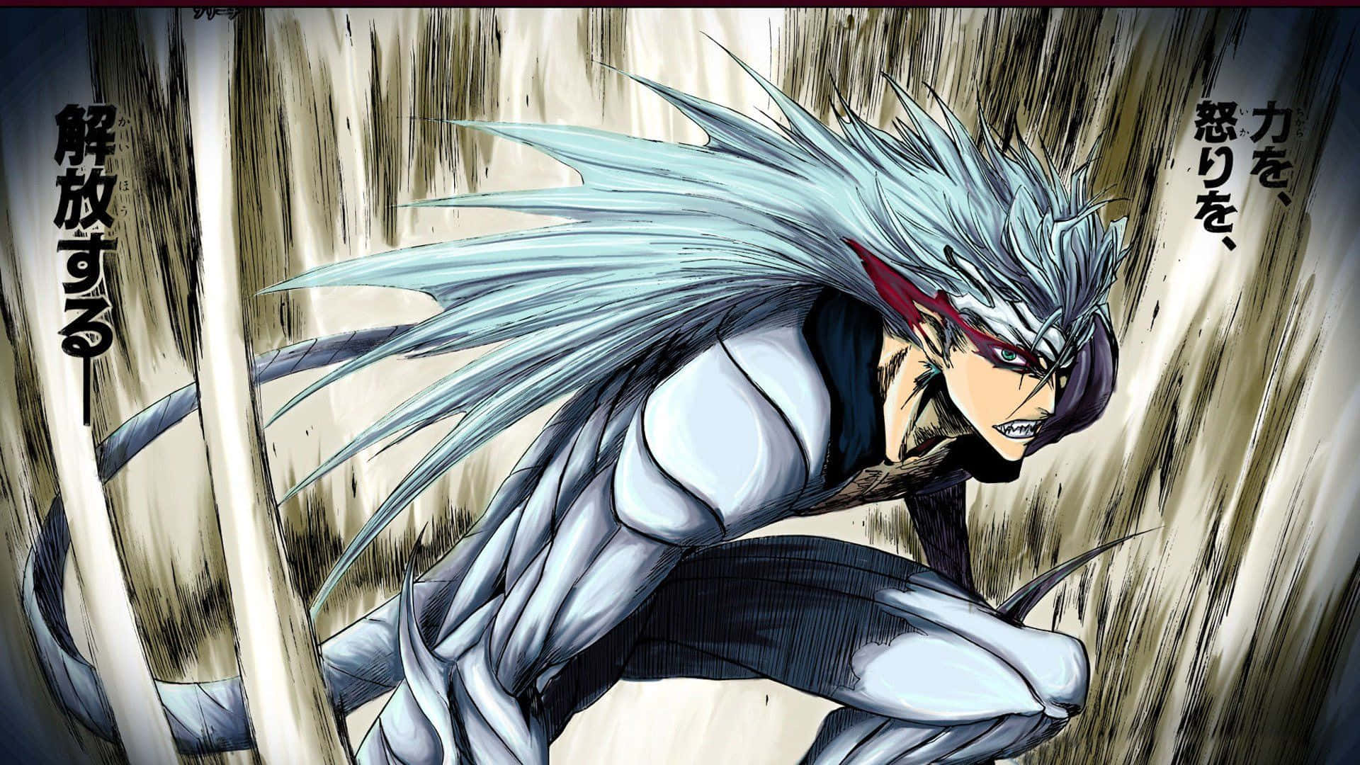 Grimmjow Jaegerjaquez Is Ready For Action Wallpaper