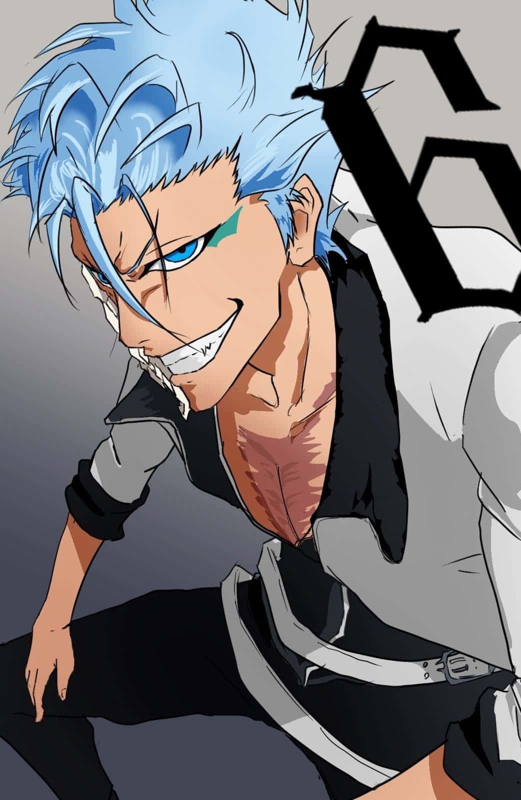 Grimmjow Jaegerjaquez: The Panther Of Soul Society Wallpaper