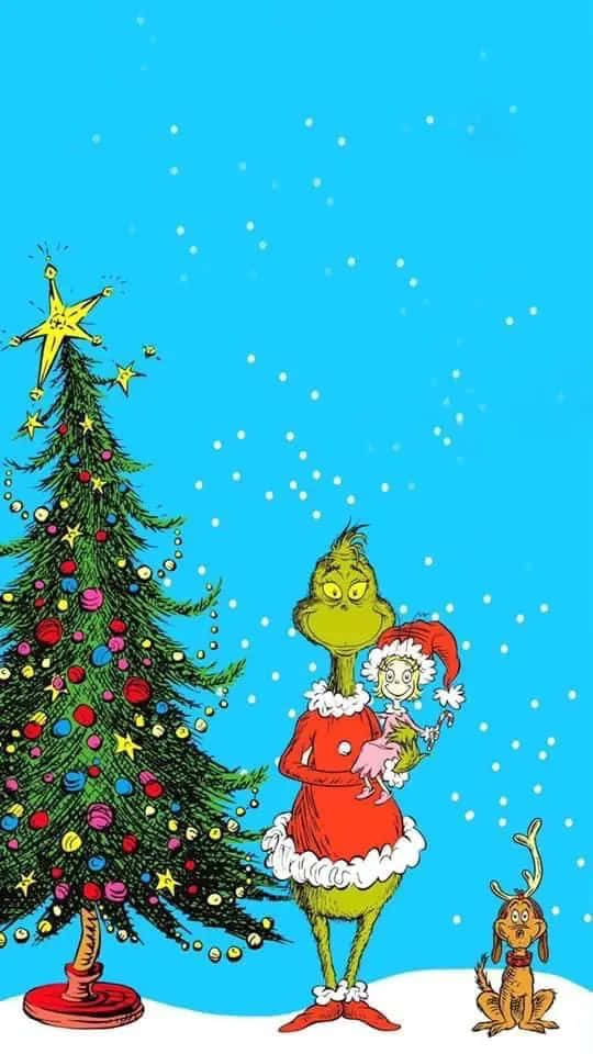 Grinch Cindy Lou Who Christmas Wallpaper