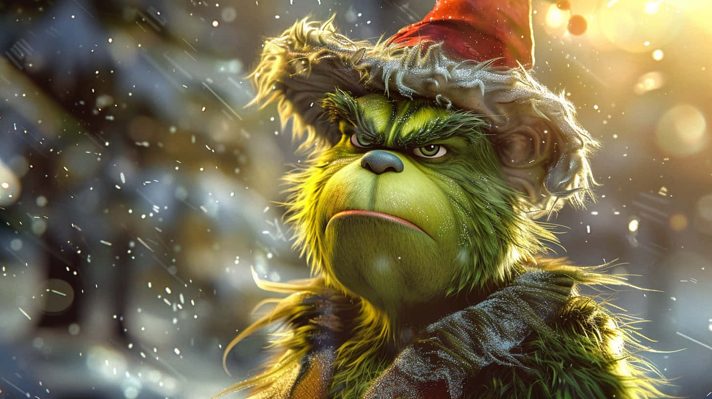 Grinch In Snowy Weather Wallpaper