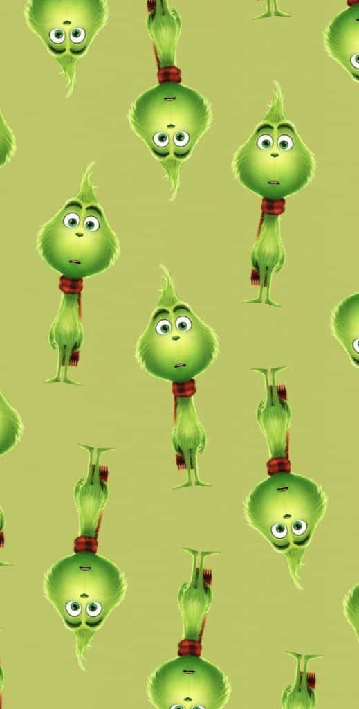 Grinch Pattern Wallpaper Wallpaper