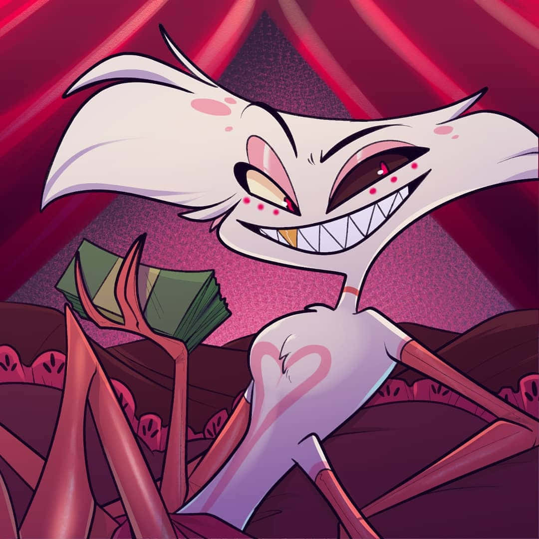 Grinning Cartoon Spider Demon Wallpaper