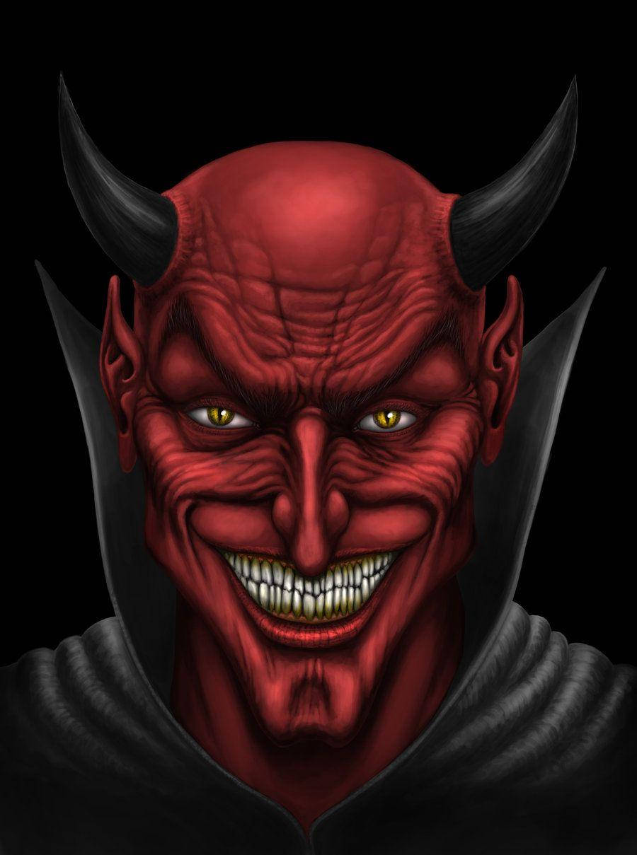 Grinning Red Devil For Iphone Wallpaper