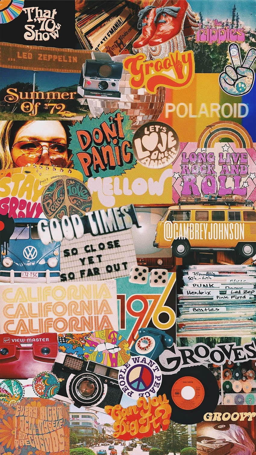 Groovy Aesthetic Collage.jpg Wallpaper