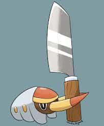 Grubbin Pokemon With Knife Wallpaper