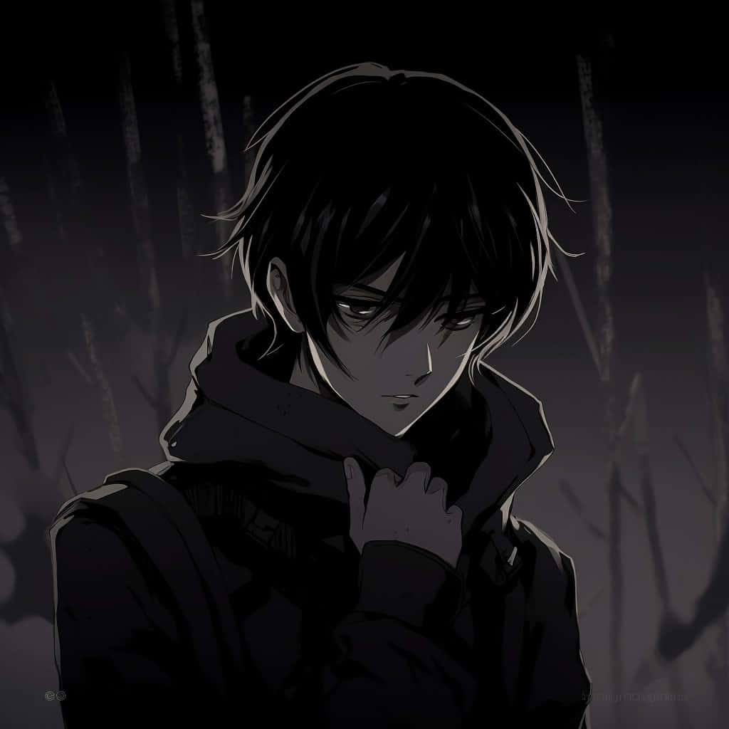 Grunge Aesthetic Anime Boyin Dark Forest Pfp Wallpaper