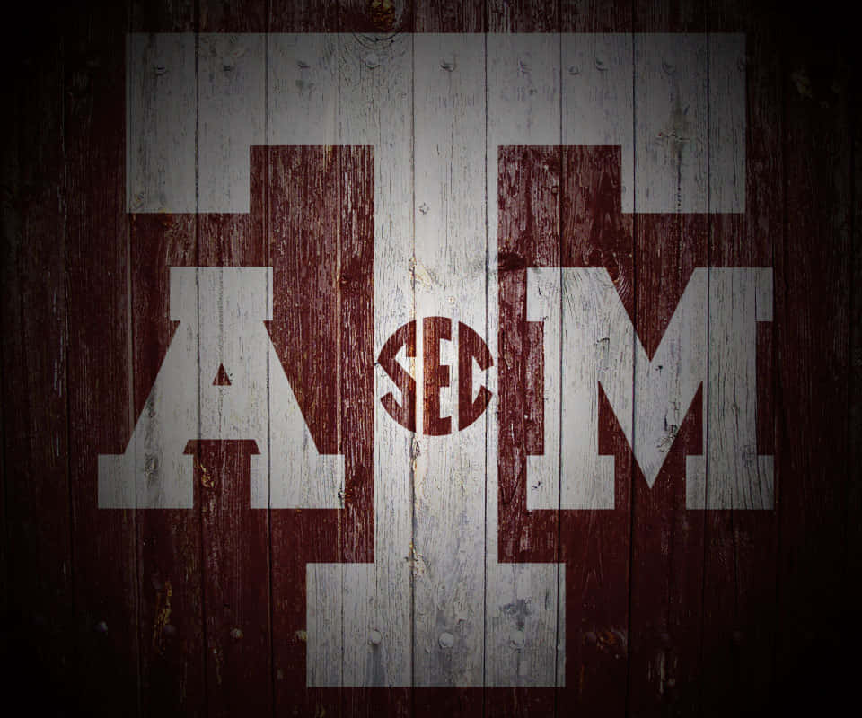 Grunge Texas Am Aggies Log Wallpaper