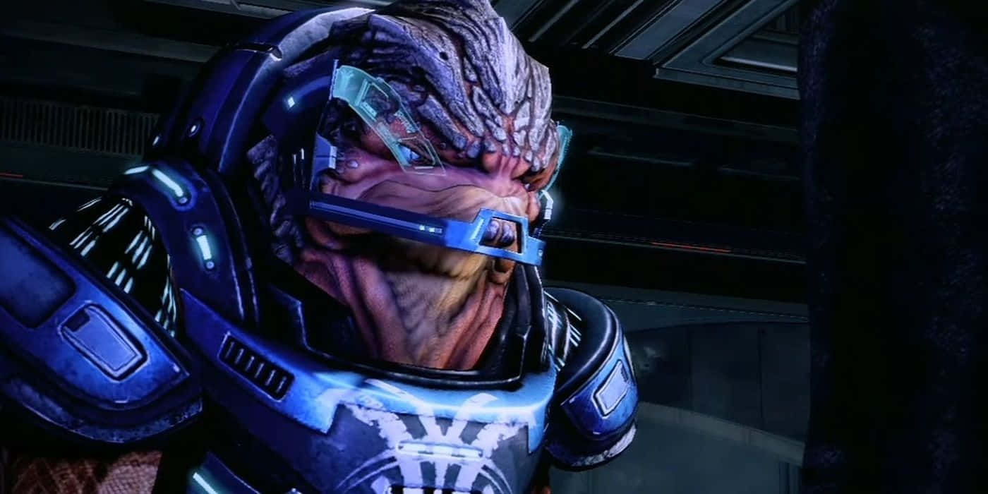 Grunt, The Krogan From Mass Effect, Ready For Battle Wallpaper