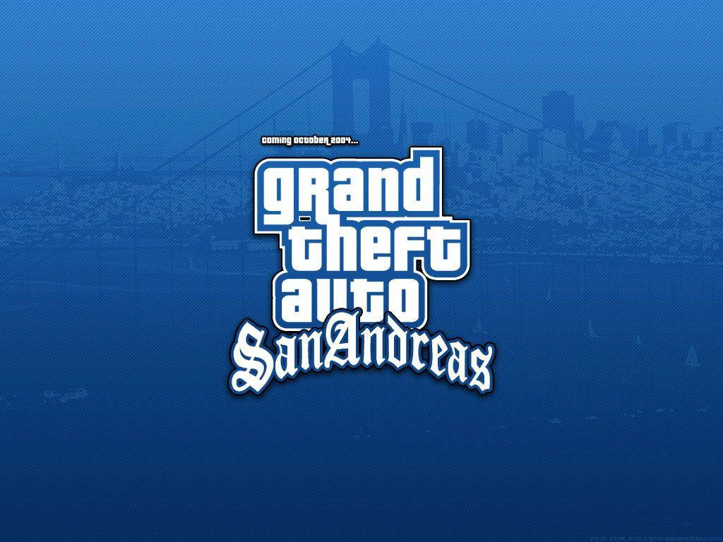 Gta San Andreas Blue Background Wallpaper