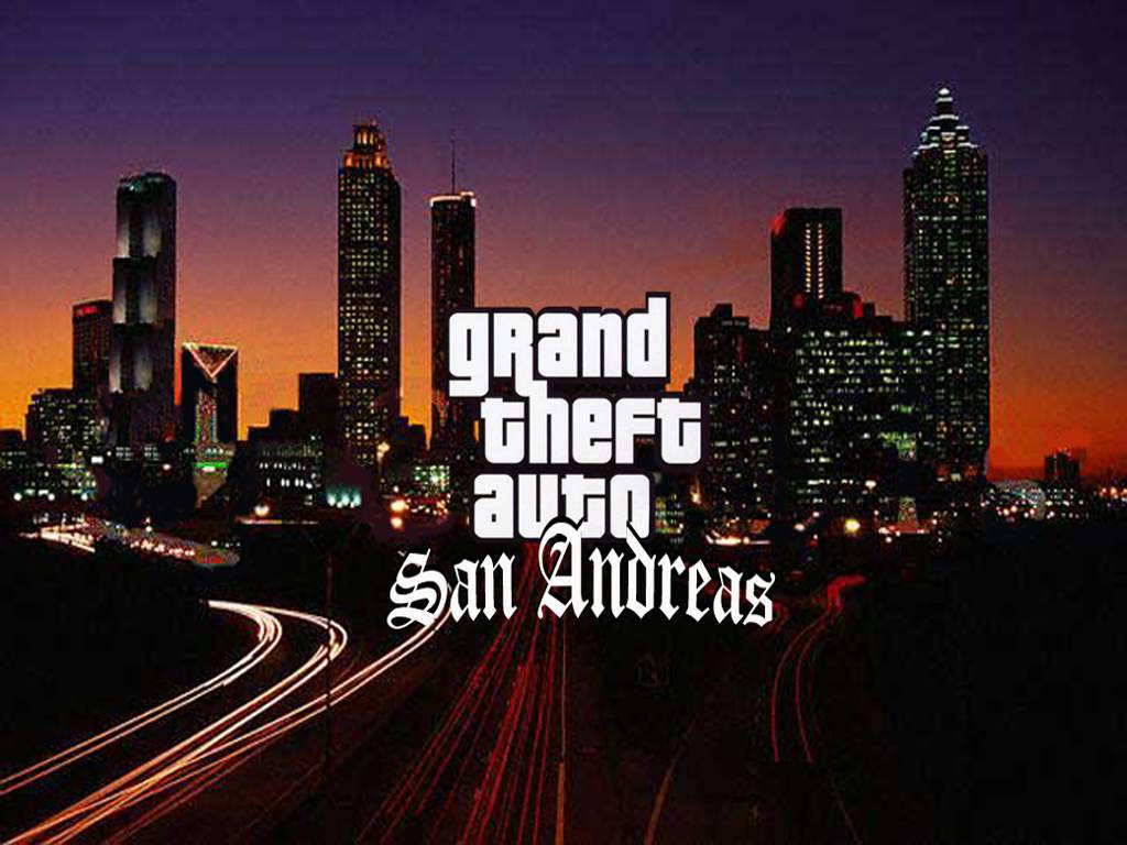 Gta San Andreas Night City Lights Wallpaper