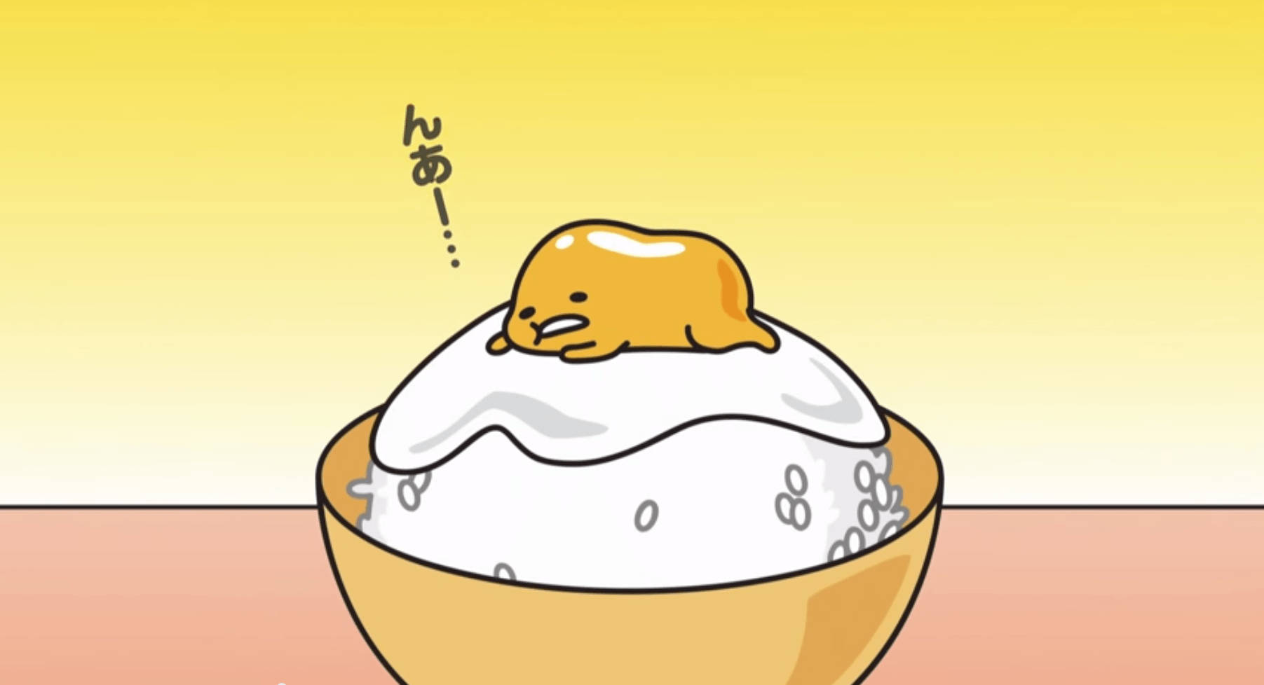 Gudetama Rice Bowl Toppings Wallpaper