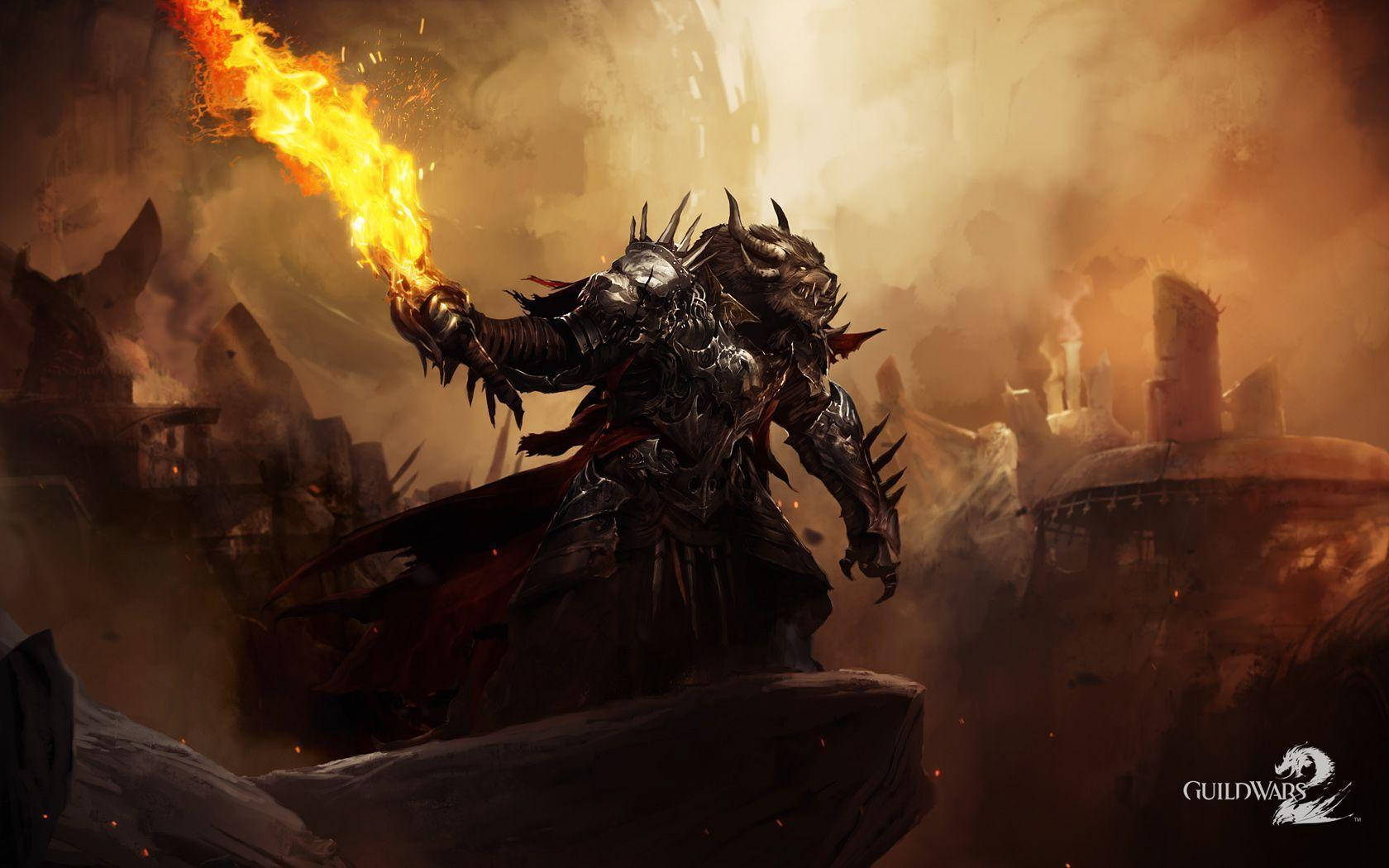 Guild Wars 2 Charr Torch Wallpaper