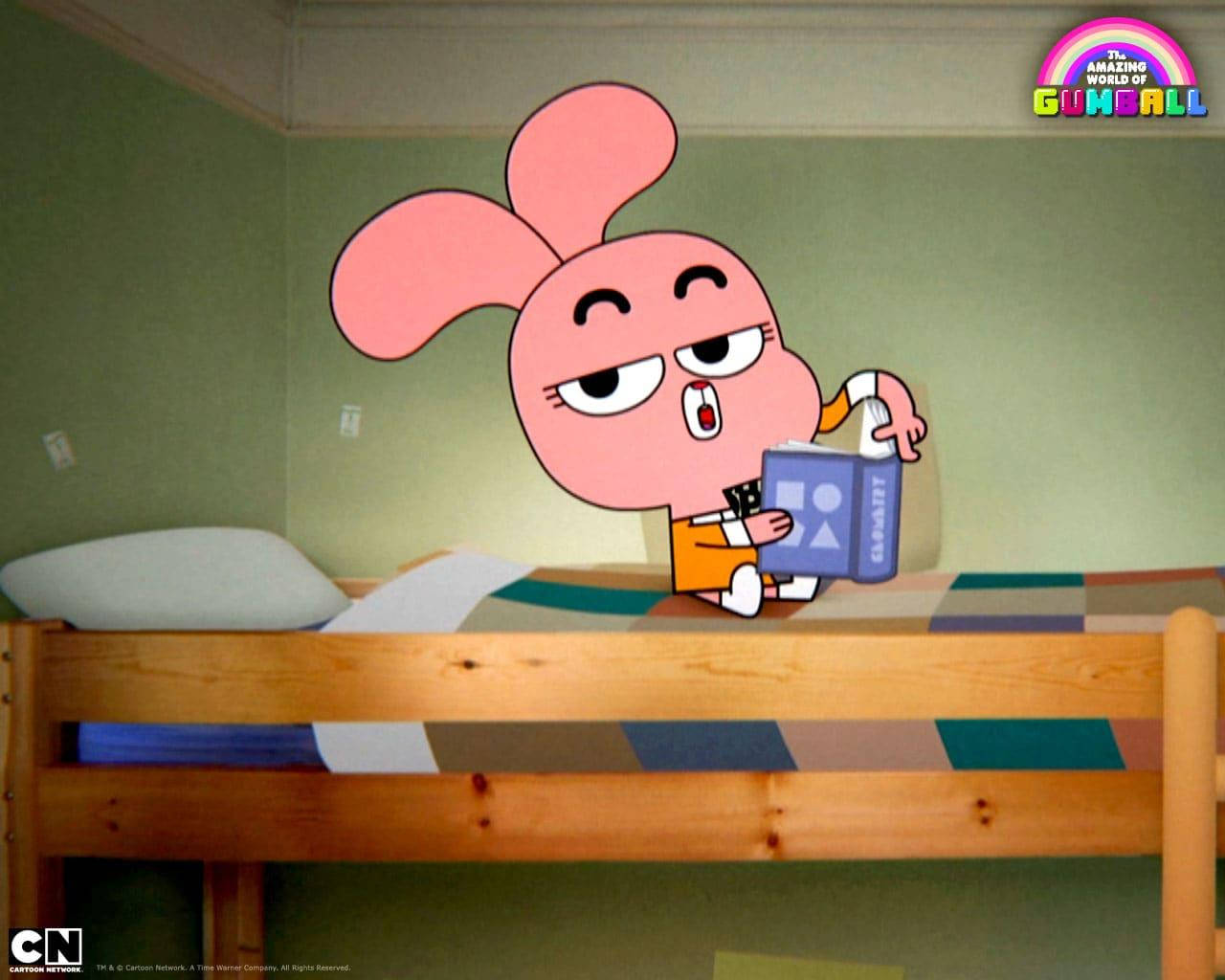 Gumball Anais Bed Wallpaper