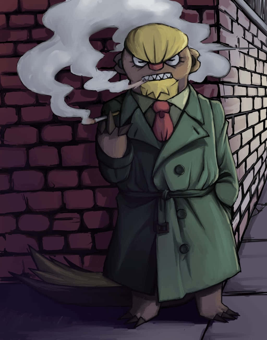 Gumshoos Smoking Wallpaper