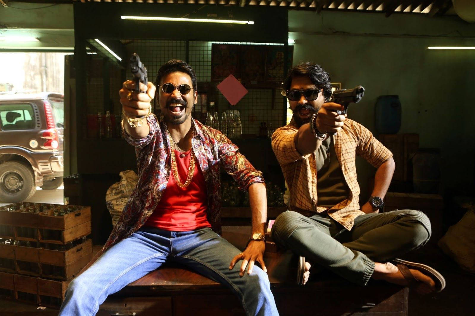 Gun Point Dhanush Wallpaper