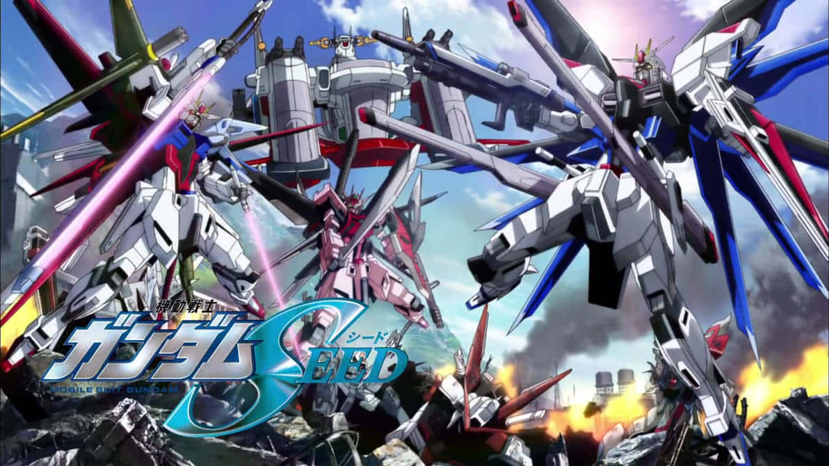 Gundam Seed Destiny Battle Scene Wallpaper