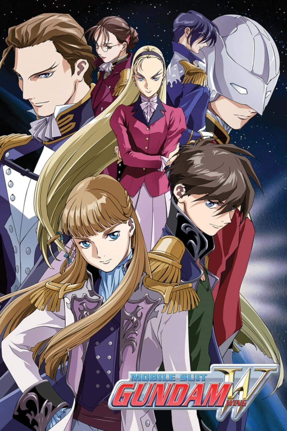 Gundam Wing Characters Poster Wallpaper