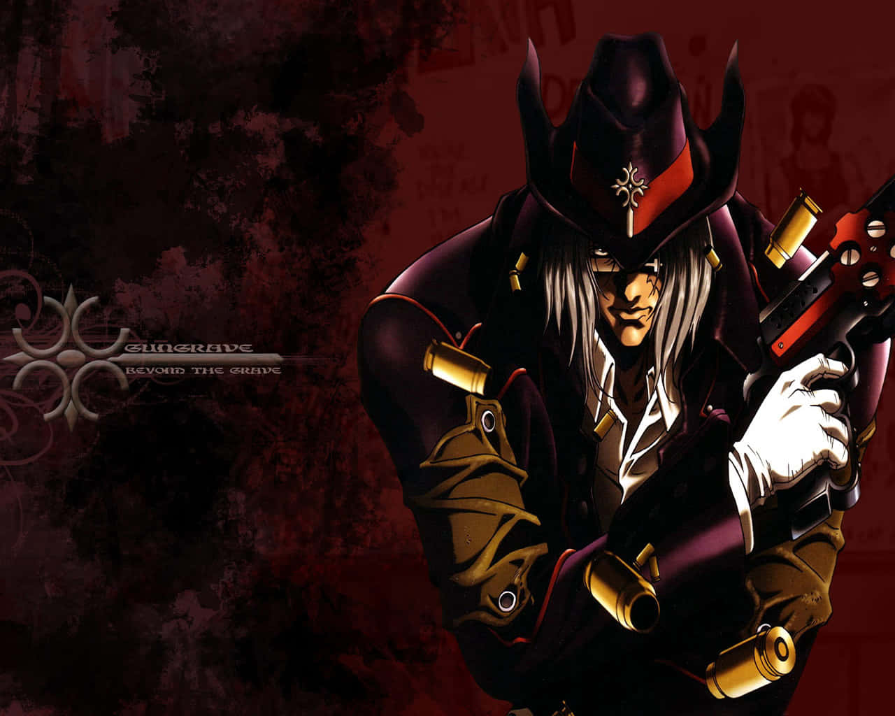 Gungrave Brandon Heat - A Silent Vengeance In The Dark Wallpaper