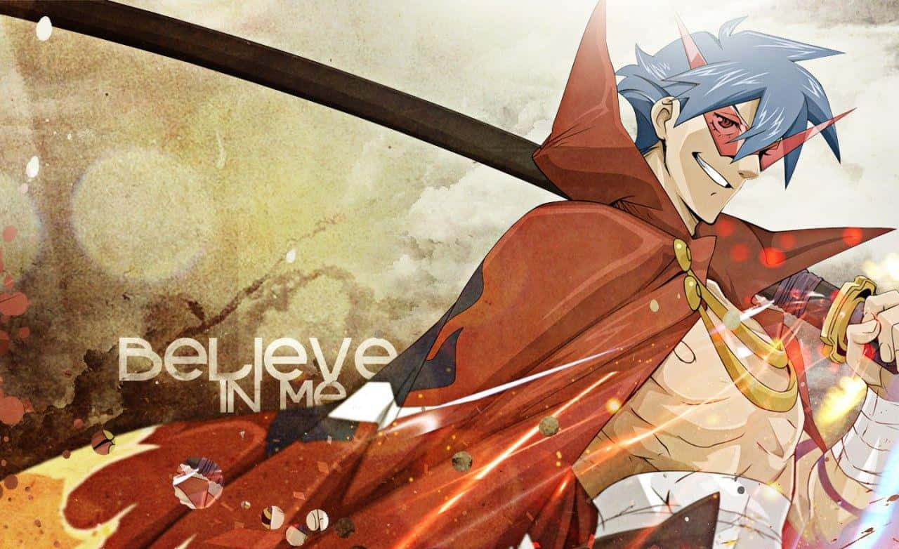 Gurren Lagann Kamina, The Inspiring Leader With His Signature Shades Wallpaper