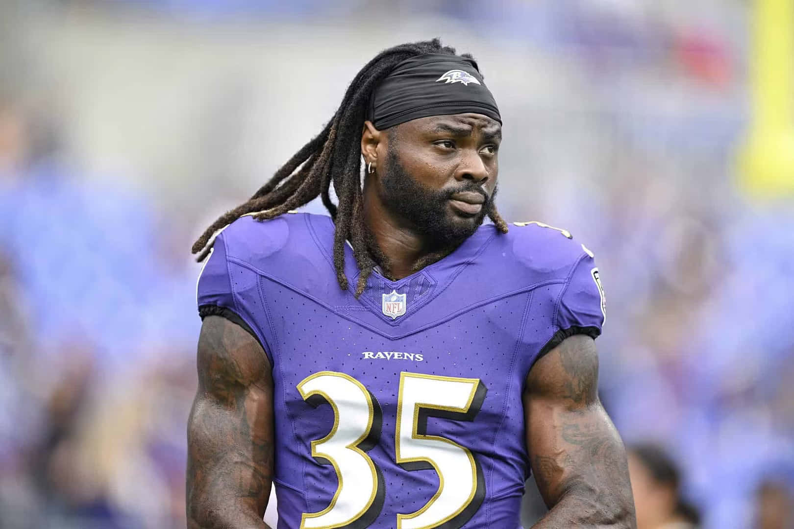 Gus Edwards Baltimore Ravens Player Wallpaper