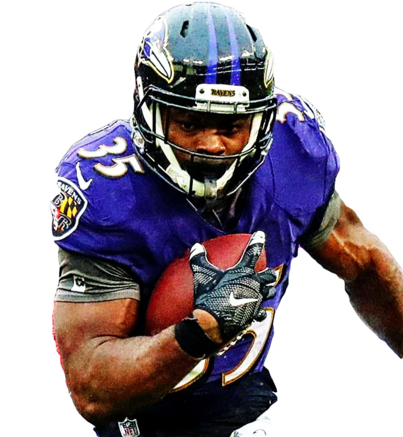 Gus Edwards Baltimore Ravens Running Back Wallpaper