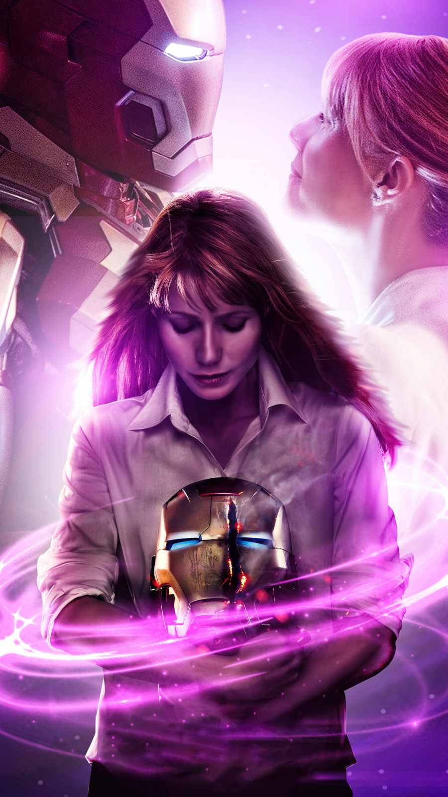 Gwyneth Paltrow As Pepper Potts Iron Man Fanart Wallpaper