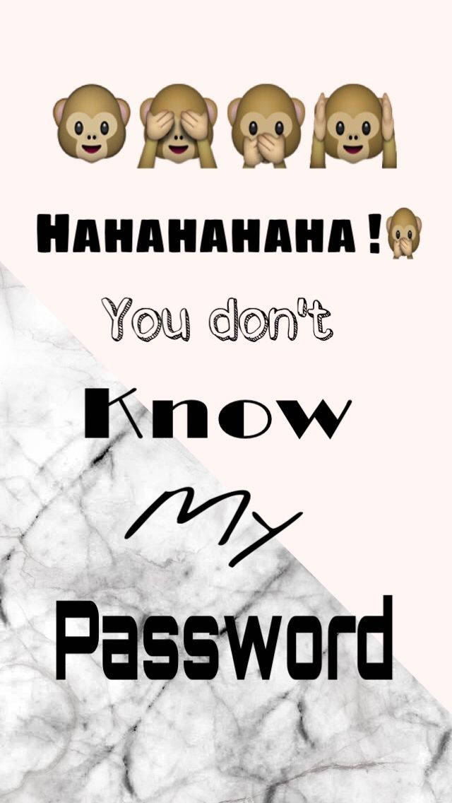 Hahaha You Dont Know My Password 640 X 1136 Wallpaper