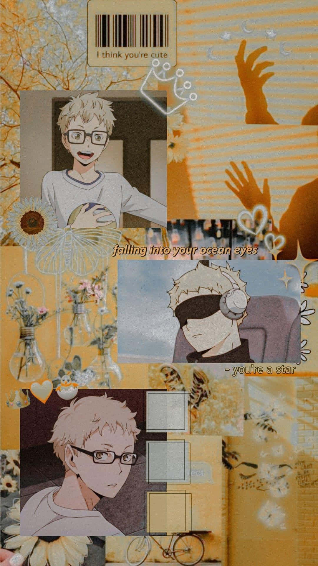 Haikyuu Collage Aesthetic Wallpaper Wallpaper