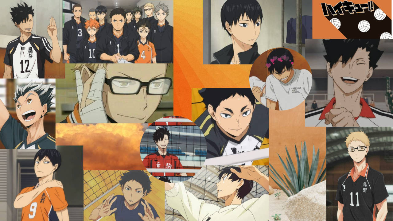 Haikyuu Collage Desktop Wallpaper