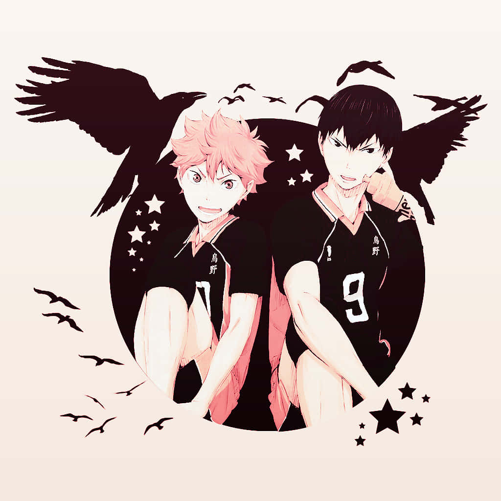 Haikyuu Duo Crowsand Stars Wallpaper