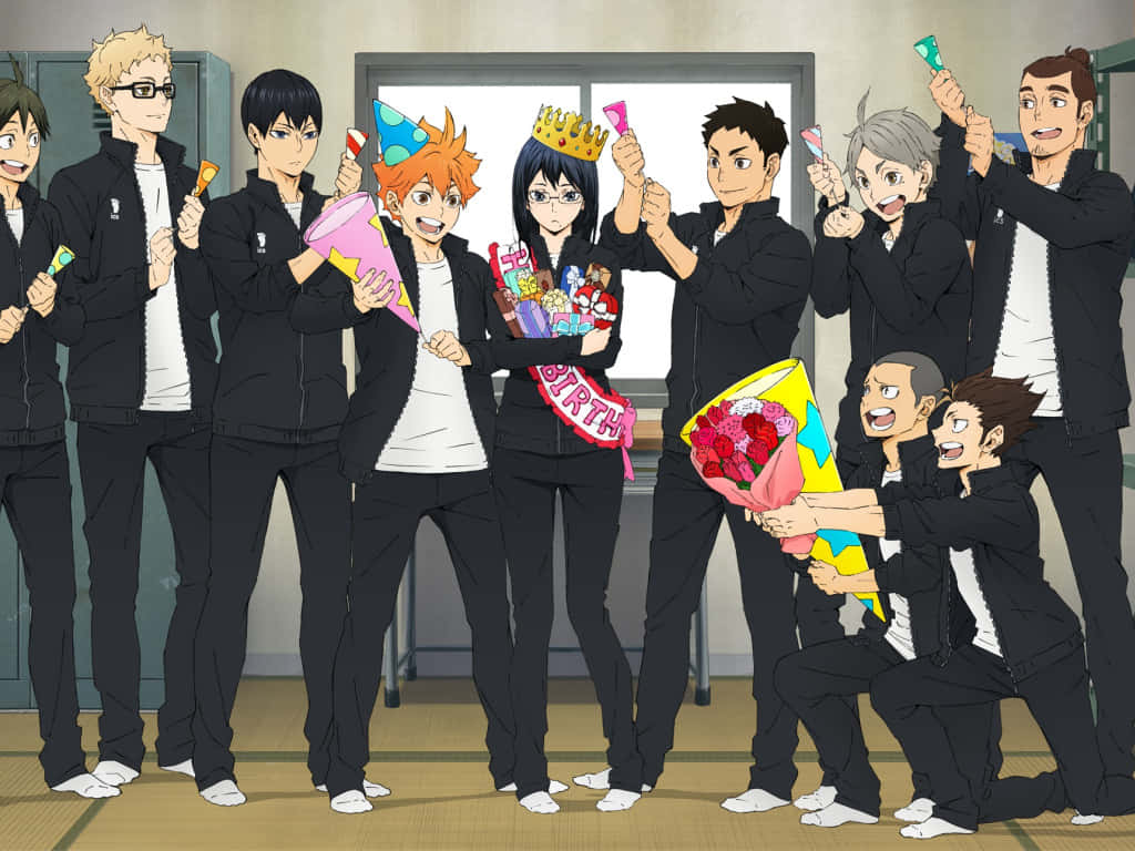 Haikyuu Team Celebration Wallpaper