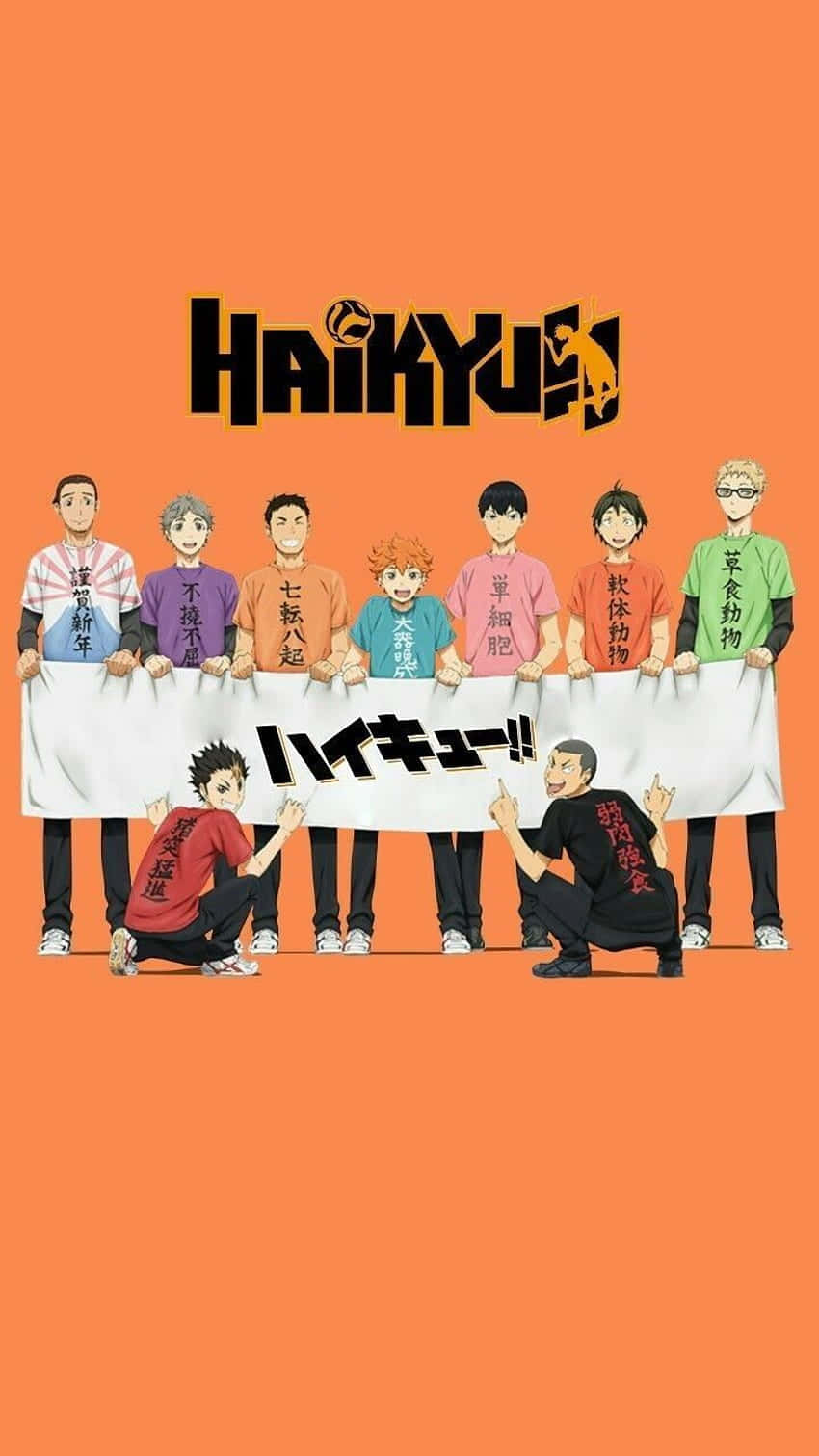 Haikyuu Team Orange Backdrop Wallpaper