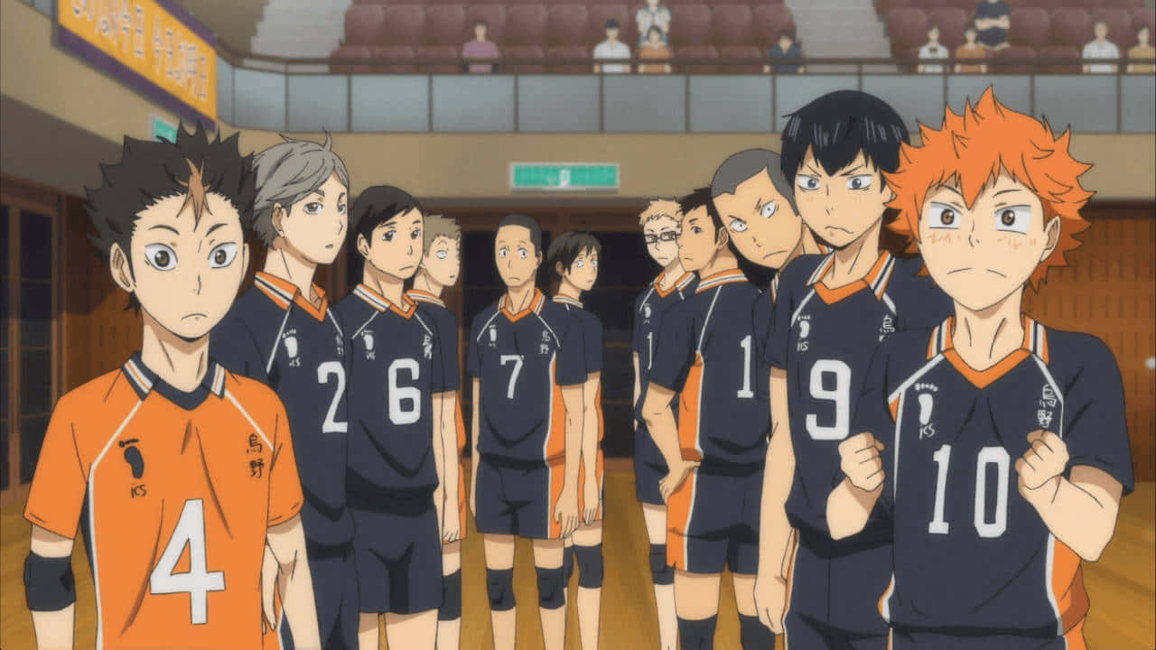 Haikyuu Team Readyfor Action Wallpaper