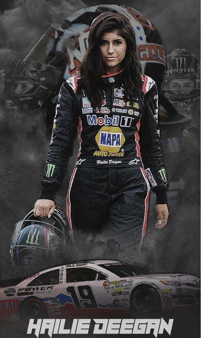 Hailie Deegan Racing Promotional Poster Wallpaper