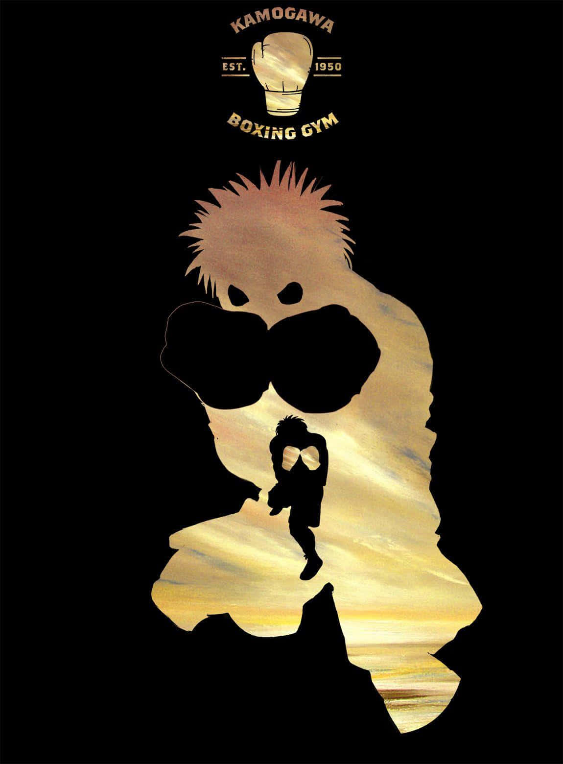 Hajimeno Ippo Boxing Spirit Silhouette Wallpaper