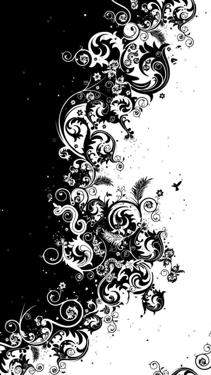 Half Black Half White 675 X 1200 Wallpaper Wallpaper