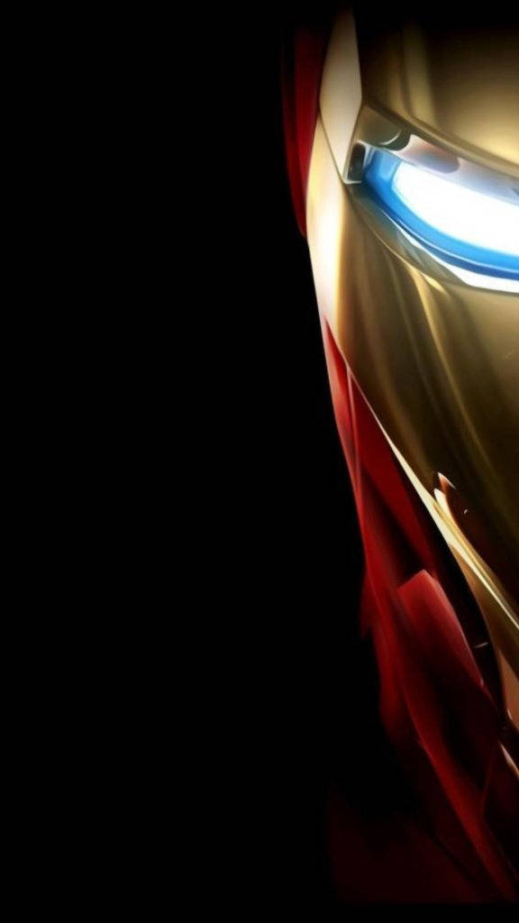 Half-face Iron Man Iphone Wallpaper