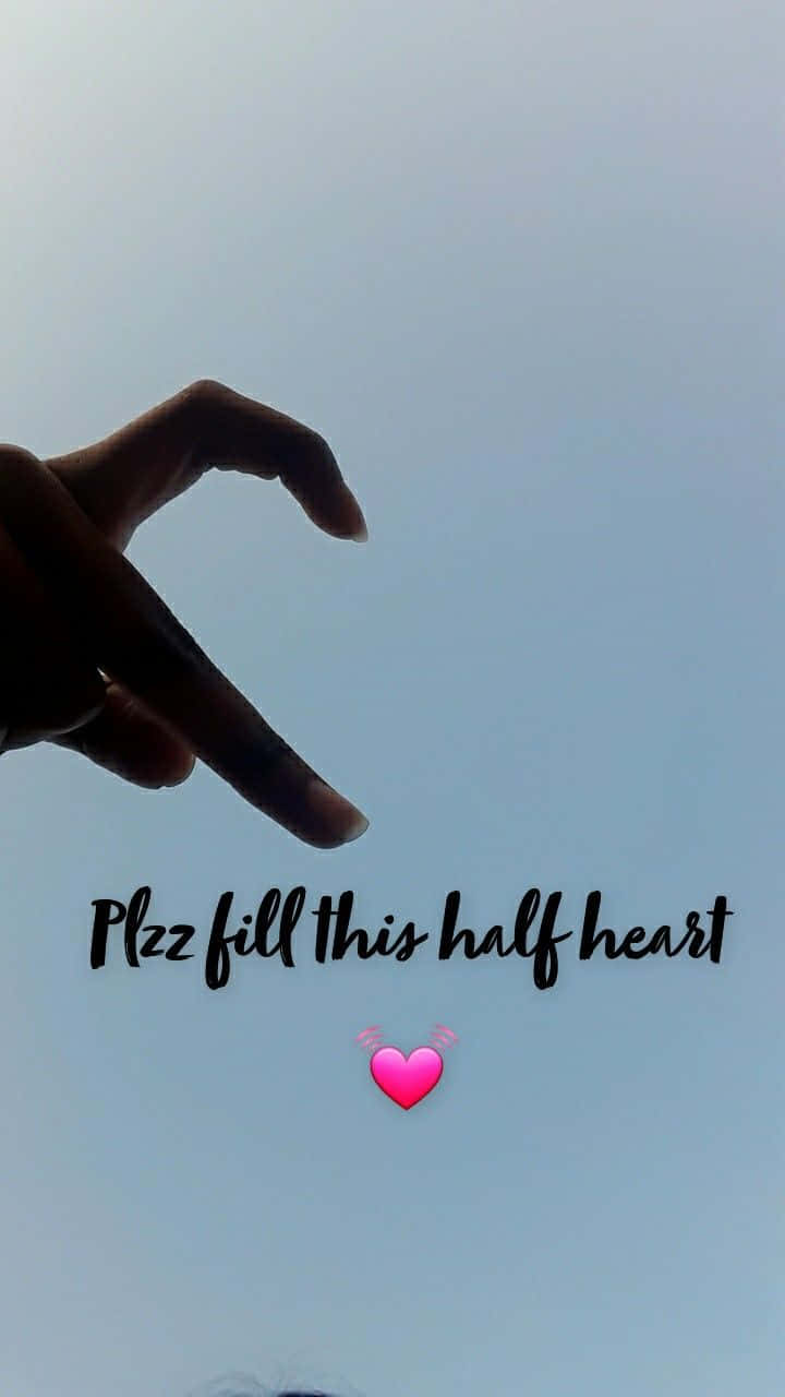 Half Heart Silhouette Against Sky.jpg Wallpaper