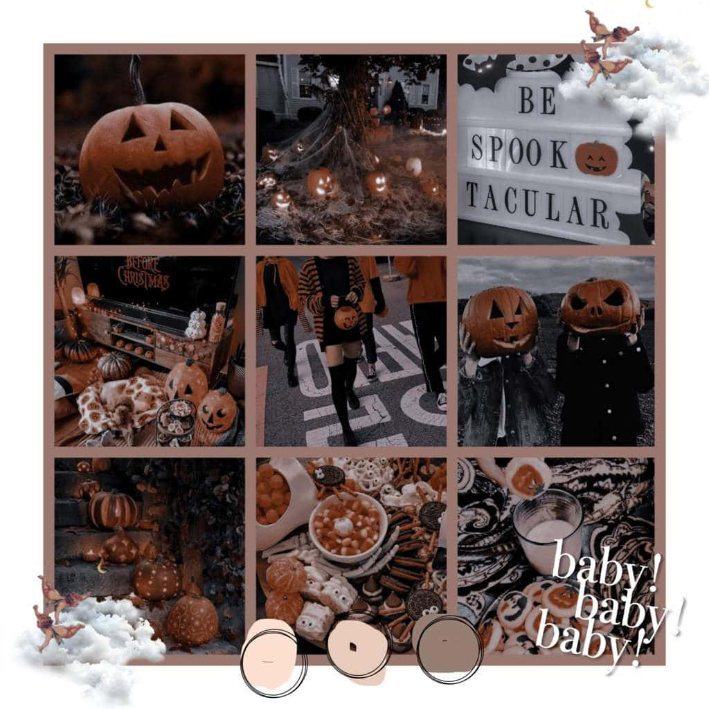 Halloween Aesthetic Collage Wallpaper