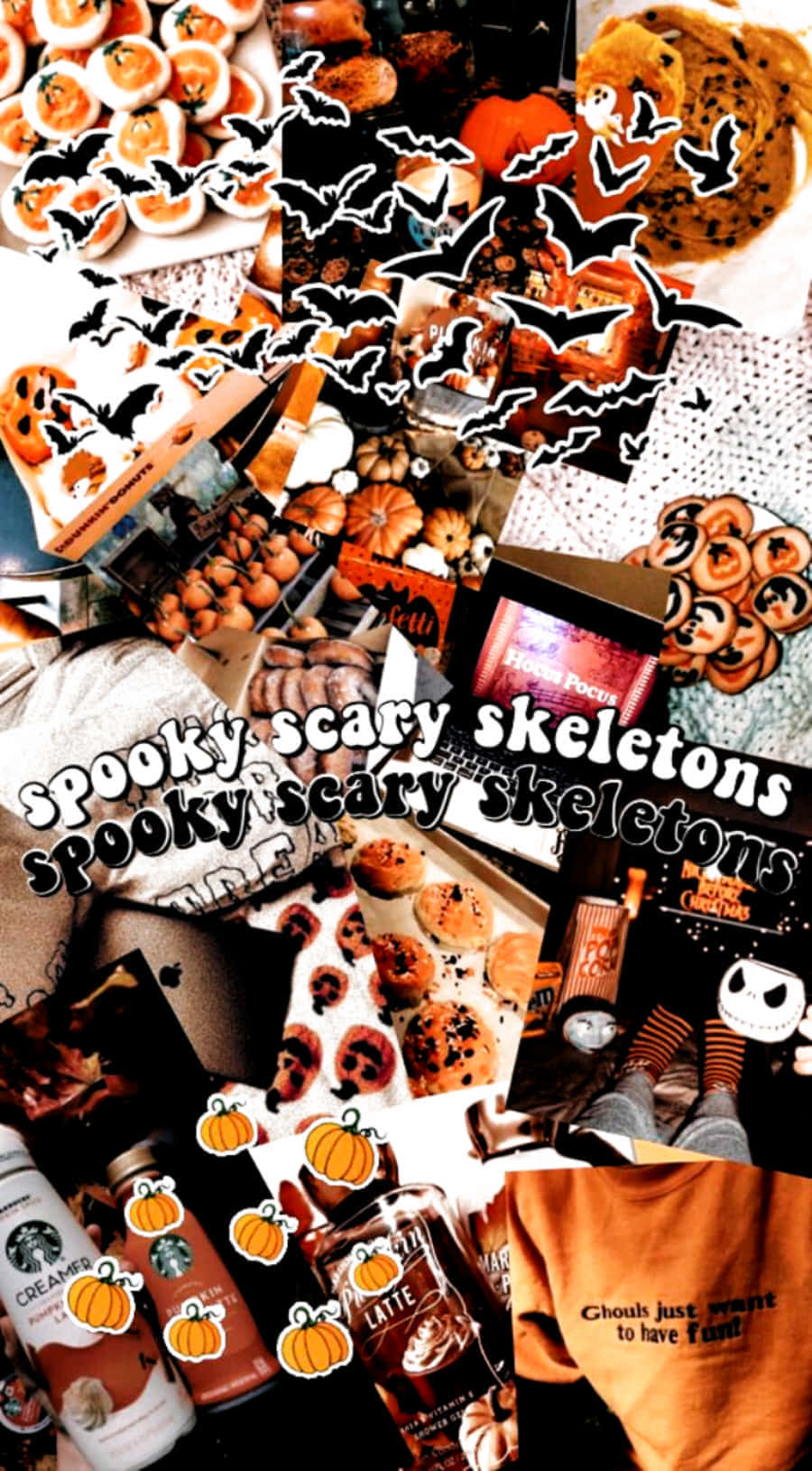 Halloween Collage Aesthetic.jpg Wallpaper