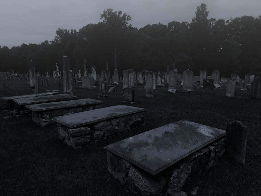 Halloween Night At A Cemetery Wallpaper