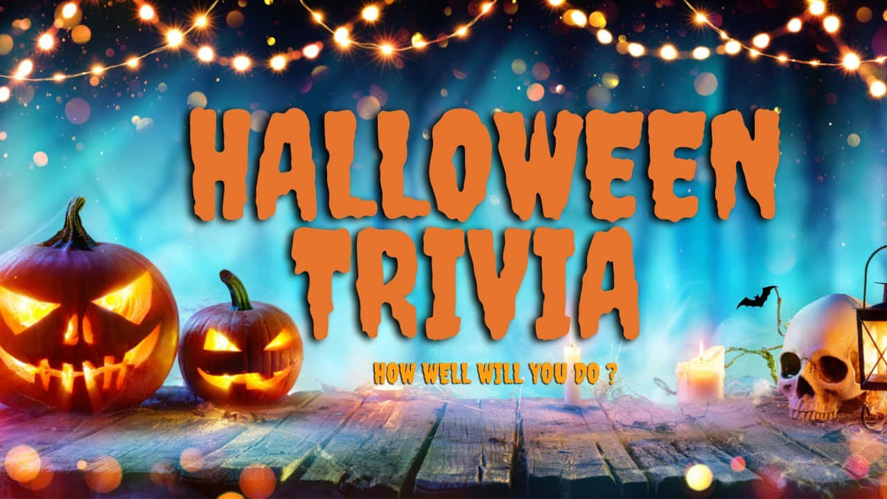 Halloween Trivia Pumpkinsand Skull Wallpaper