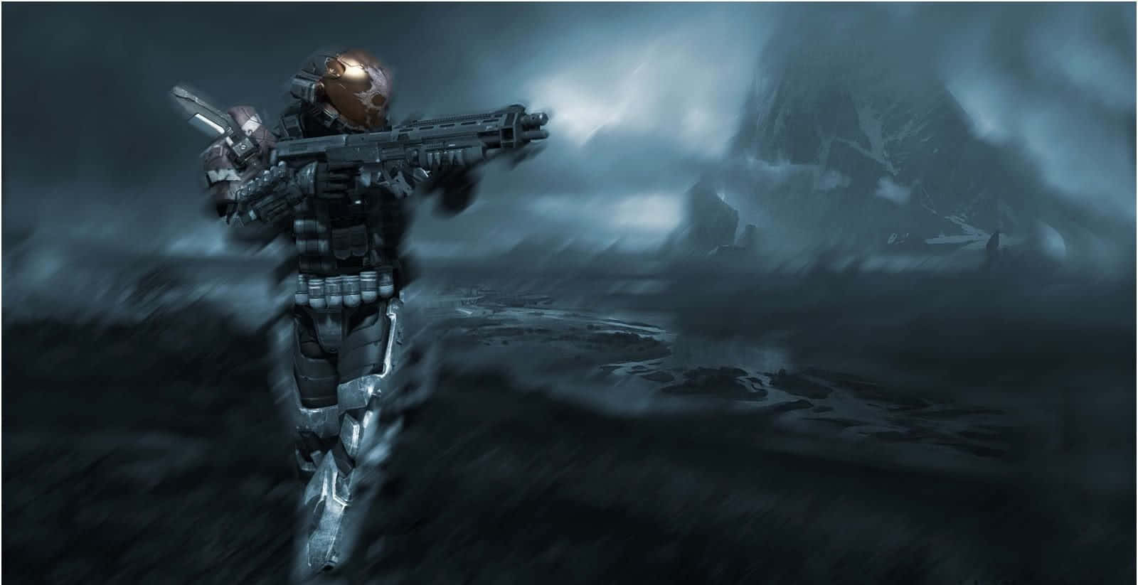 Halo Emile - The Fearless And Powerful Spartan Soldier Wallpaper