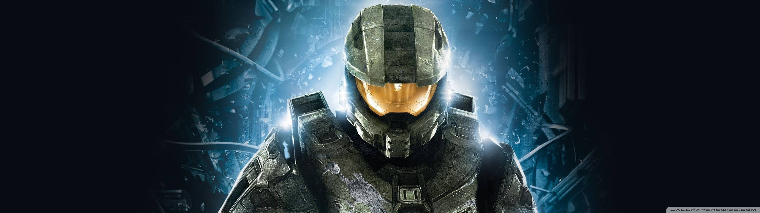 Halo Master Chief Dramatic Backlight Wallpaper