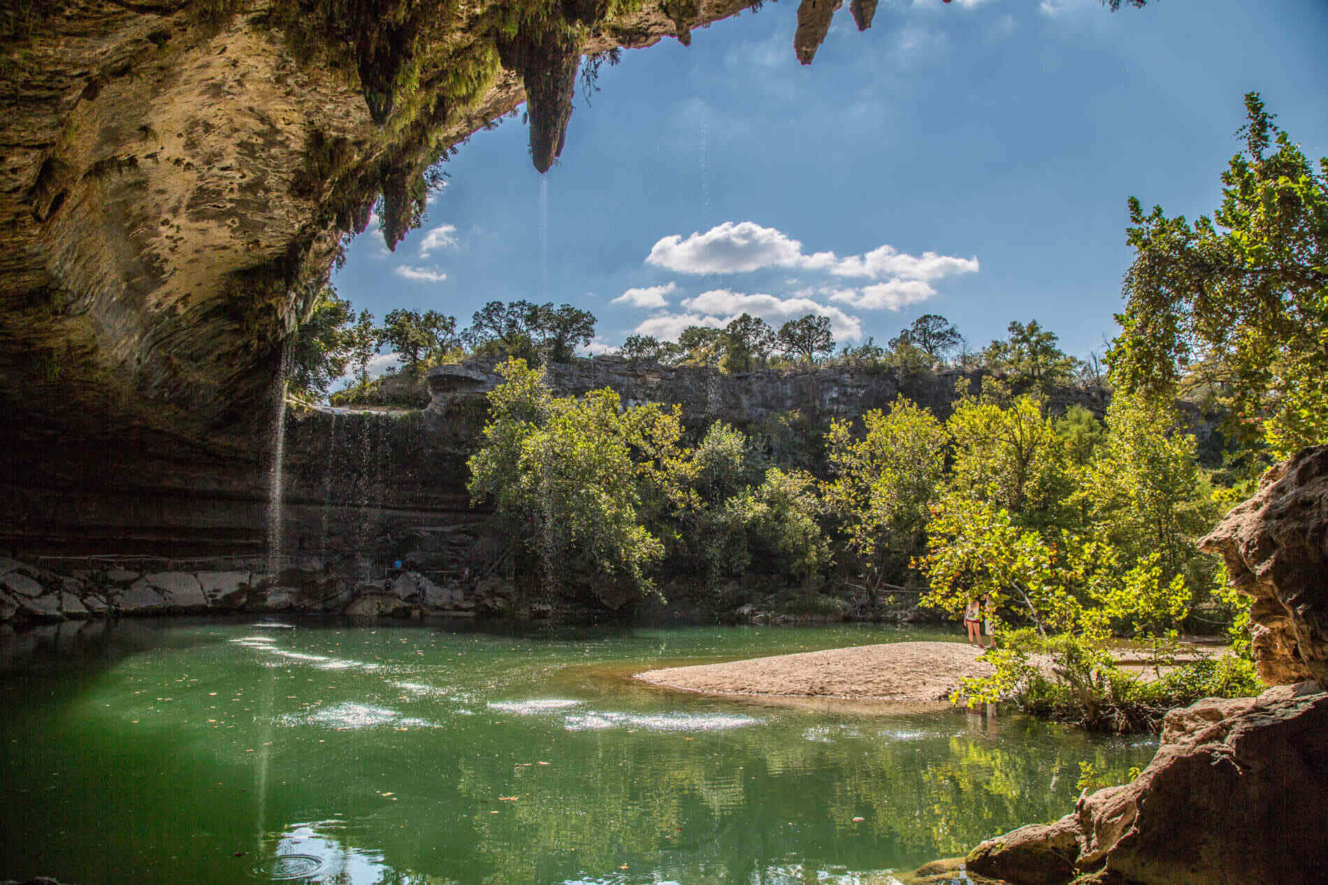 Hamilton_ Pool_ Preserve_ Scenic_ View Wallpaper