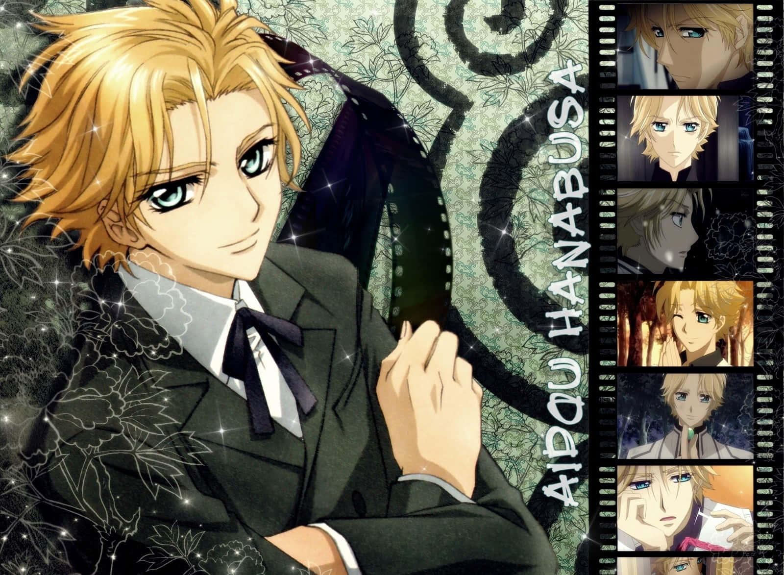 Hanabusa Aido Anime Character Collage Wallpaper