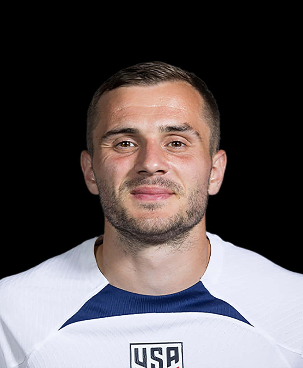 Handsome American Soccer Player Jordan Morris Portrait Wallpaper