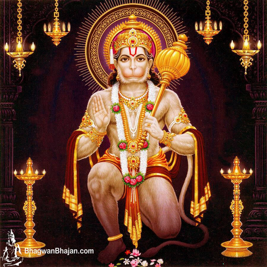 Hanuman Ji Hd Light Torches Wallpaper